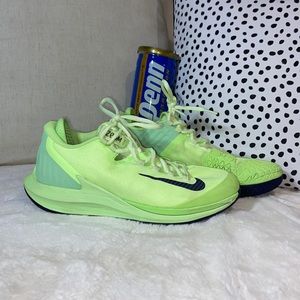 Neon Nike Zoom Tennis Court Shoes!